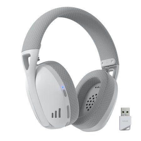 Audífonos Gamer Inalámbricos Redragon Ire Pro H848G, Bluetooth, USB, White-Grey-2
