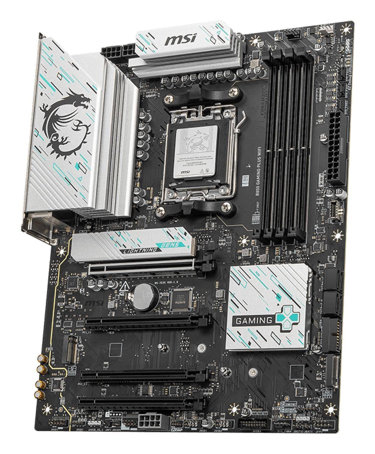 Placa Madre MSI B850 GAMING PLUS WIFI, Socket AM5, 4xDDR5, WiFi 7 5GbE, ATX-2