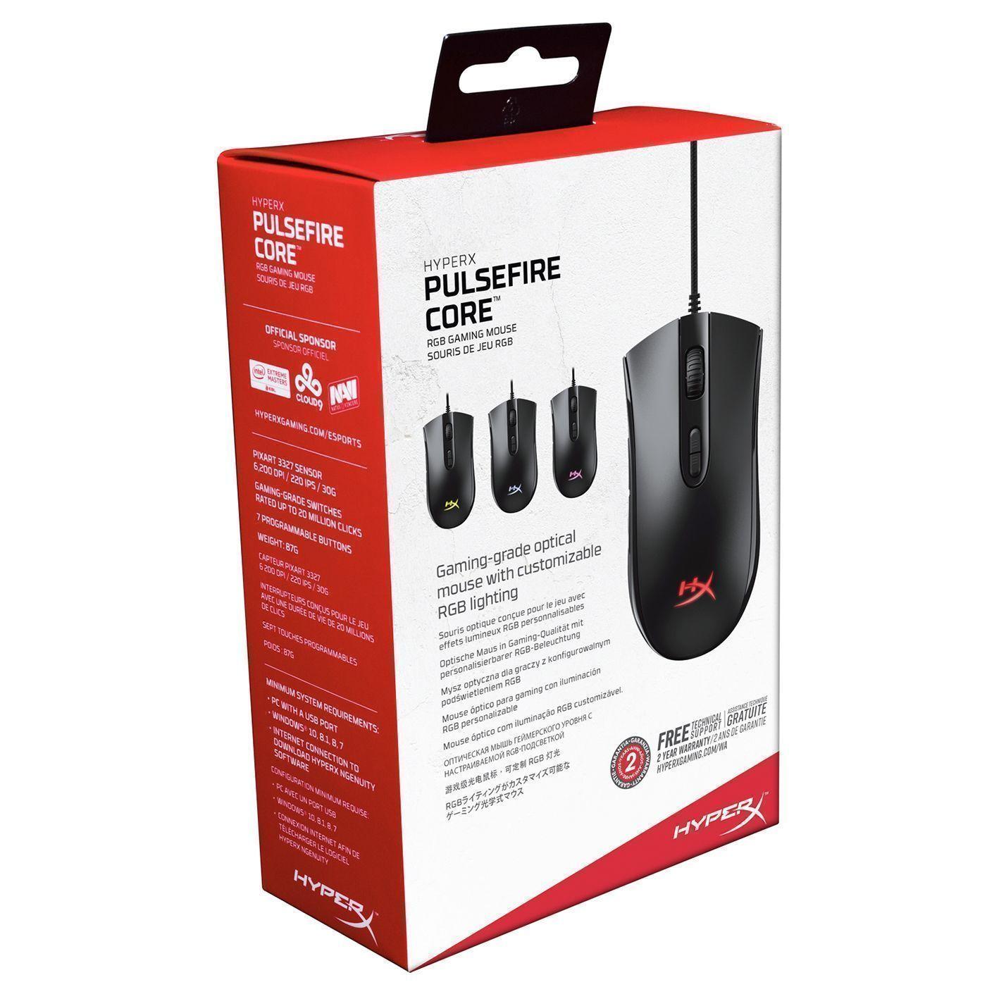 Mouse Gamer HyperX Pulsefire Core RGB, 6.200 DPI-4