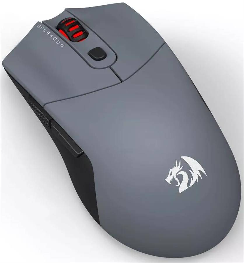 Mouse Gamer Inalámbrico Redragon St4r Pro, 2.4GHz, Bluetooth, USB, Hasta 26K DPI, Black/Grey-2