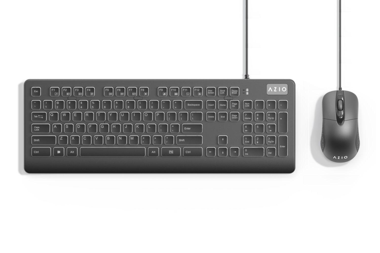 COMBO TECLADO + MOUSE AZIO KM535 ANTIMICROBIOS-1