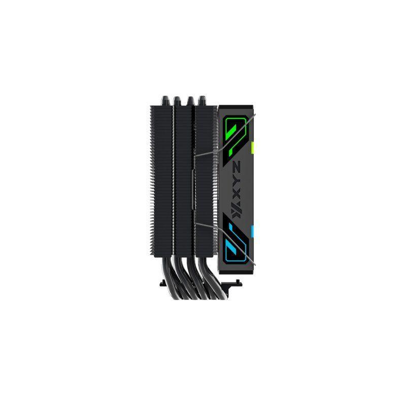 Disipador para CPU XYZ THERMAX 6, 1x Ventilador Vortex 120mm, 6 Heatpipes, A-RGB, Negro -6