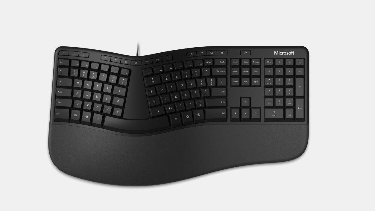 Teclado alámbrico Microsoft Ergonomic Keyboard USB-2
