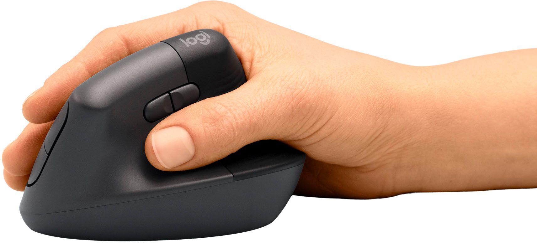Mouse Ergonómico  Lift, 6 Botones, 4000DPI, Bluetooth, Diestro, Graphite/Black-2
