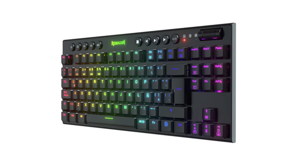 Teclado Inalámbrico Gamer Redragon K621 HORUS RGB, 2.4GHz/BT, Mecanico, Red Switch, Negro-2