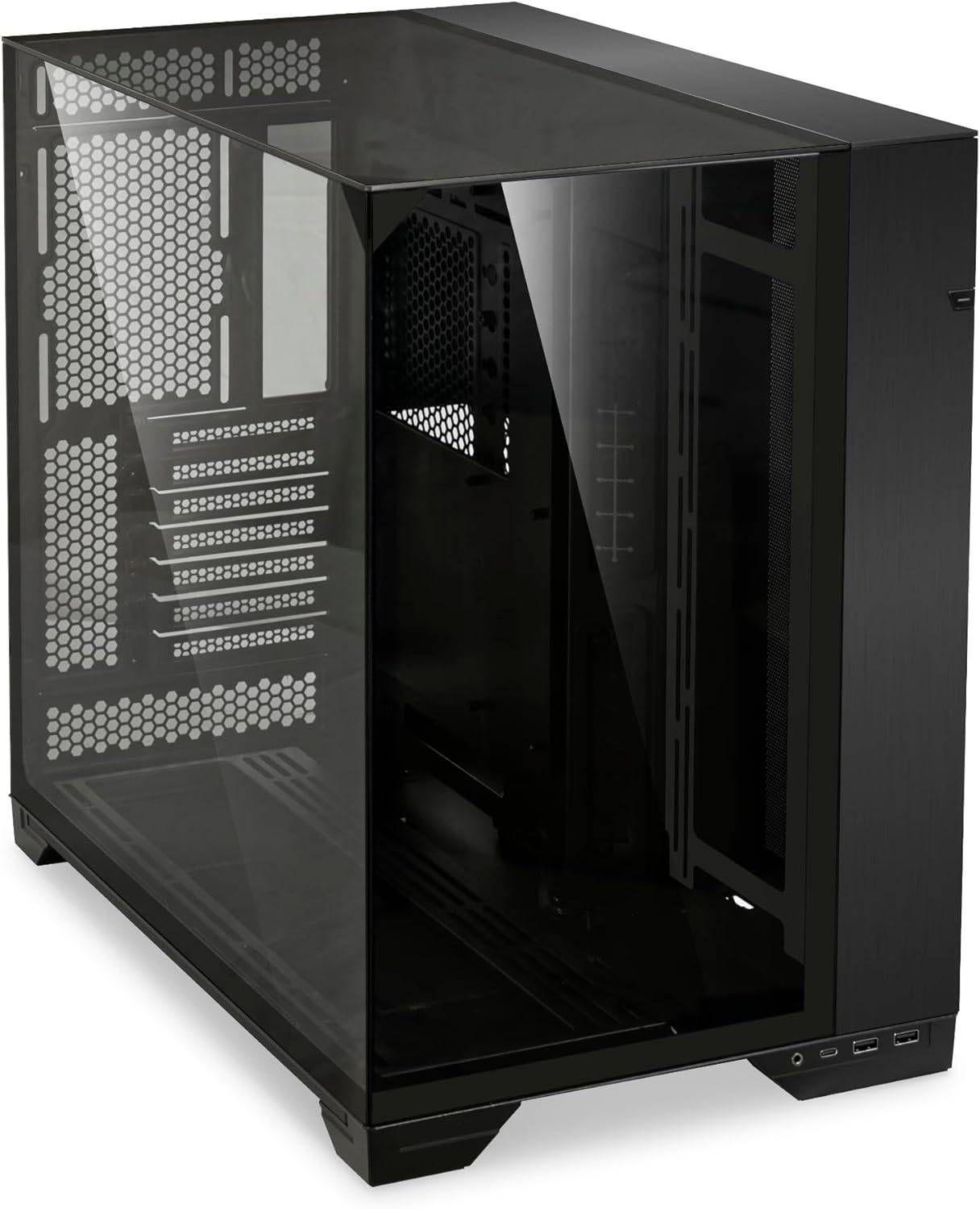 Gabinete Lian Li O11 VISION Black, Acero, Aluminio, 3 Paneles Vidrio Templado, E-ATX, ATX, Negro-1
