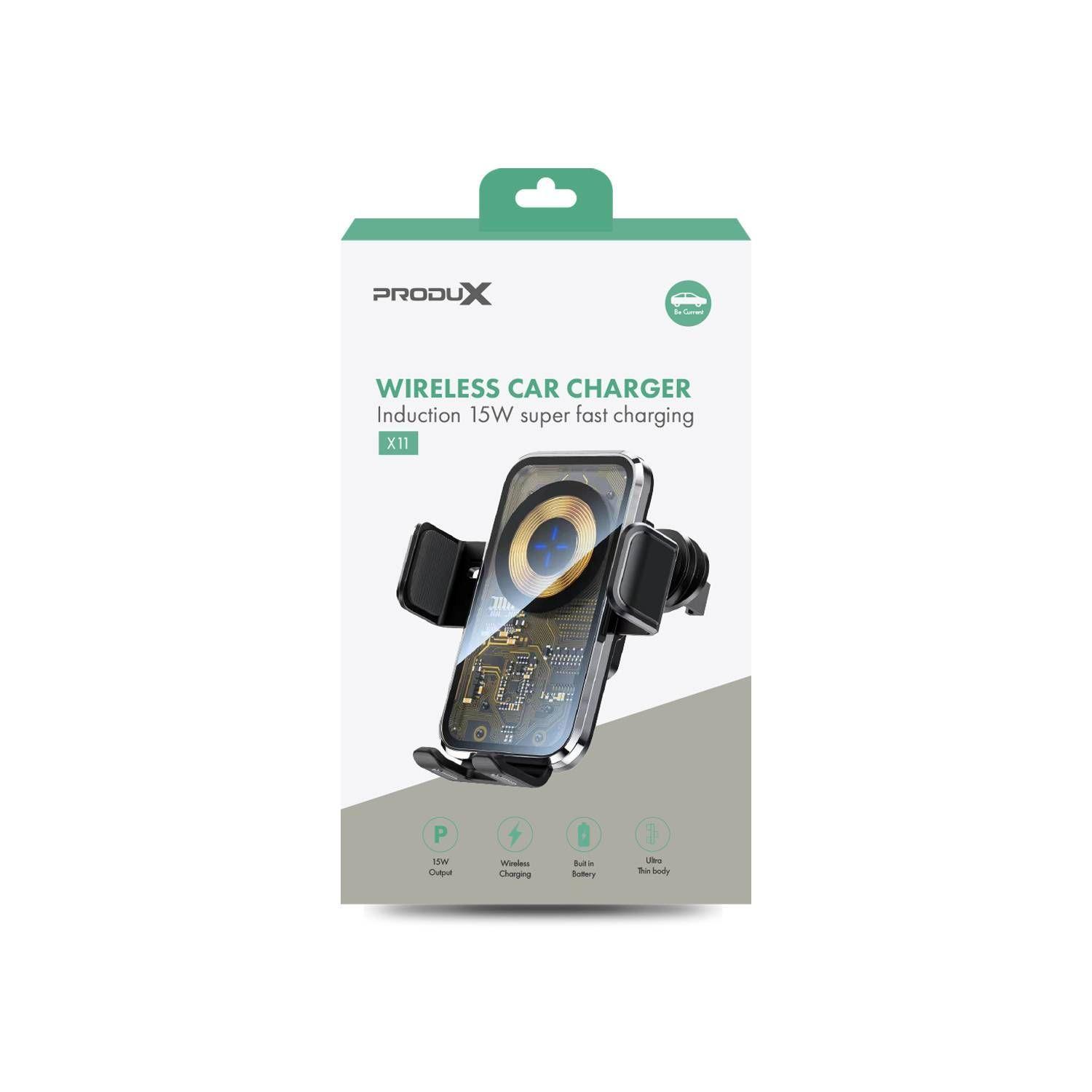Soporte de Teléfono para Auto con Carga Inalámbrica Motomo X11, Carga Rápida 15W-2