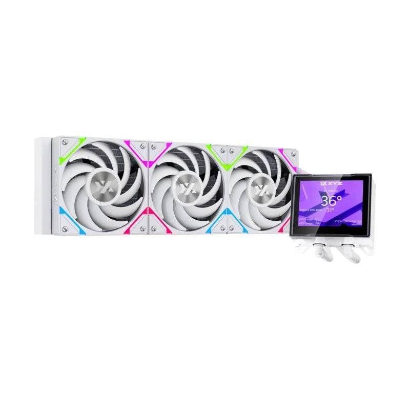 Refrigeración Líquida XYZ HYDROVIEW 360 White, Pantalla LCD 3.5", A-RGB, Intel/AMD-1