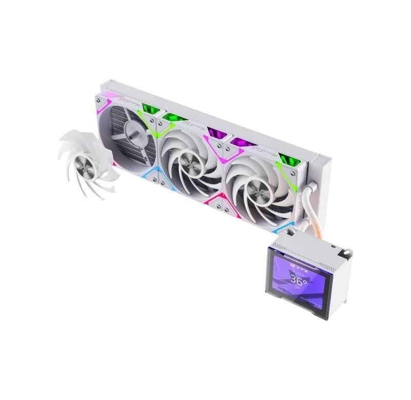 Refrigeración Líquida XYZ HYDROVIEW 360 White, Pantalla LCD 3.5", A-RGB, Intel/AMD-2