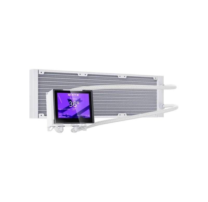 Refrigeración Líquida XYZ HYDROVIEW 360 White, Pantalla LCD 3.5", A-RGB, Intel/AMD-4