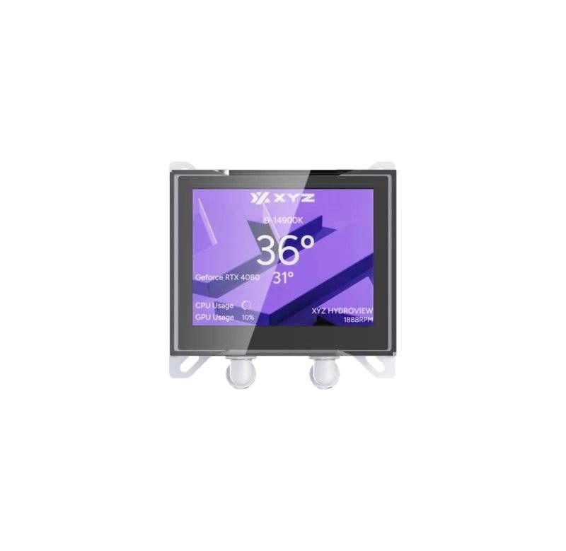Refrigeración Líquida XYZ HYDROVIEW 360 White, Pantalla LCD 3.5", A-RGB, Intel/AMD-7