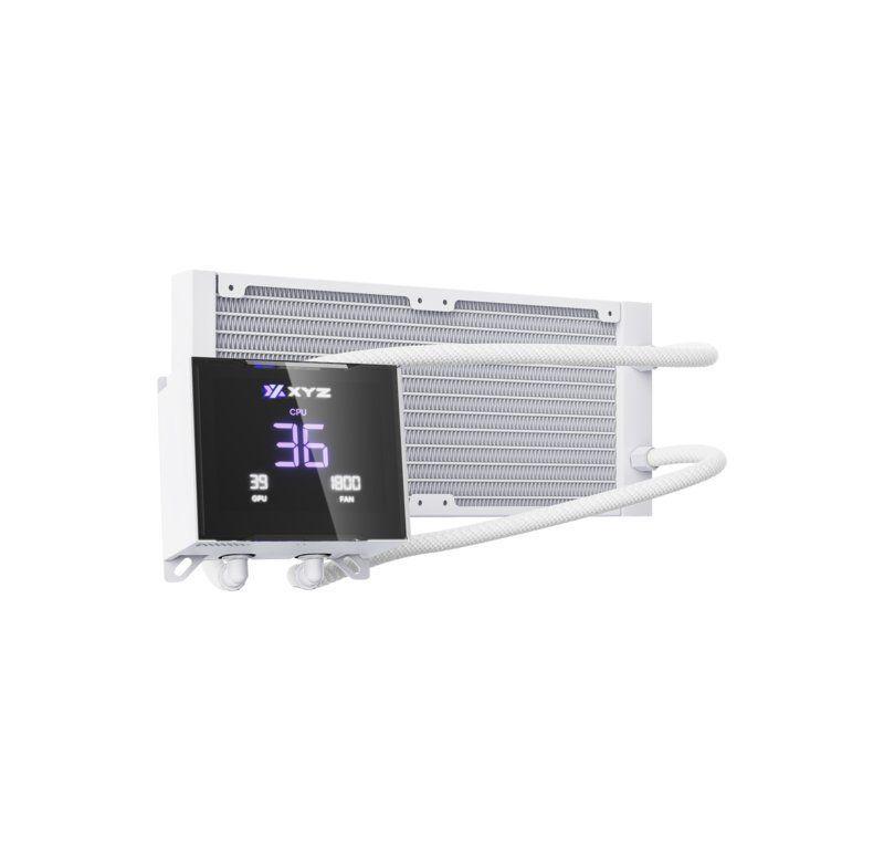 Refrigeración Líquida XYZ HYDROTEMP 240 White, Alto Rendimiento, Pantalla LCD 3.5", Intel/AMD-4