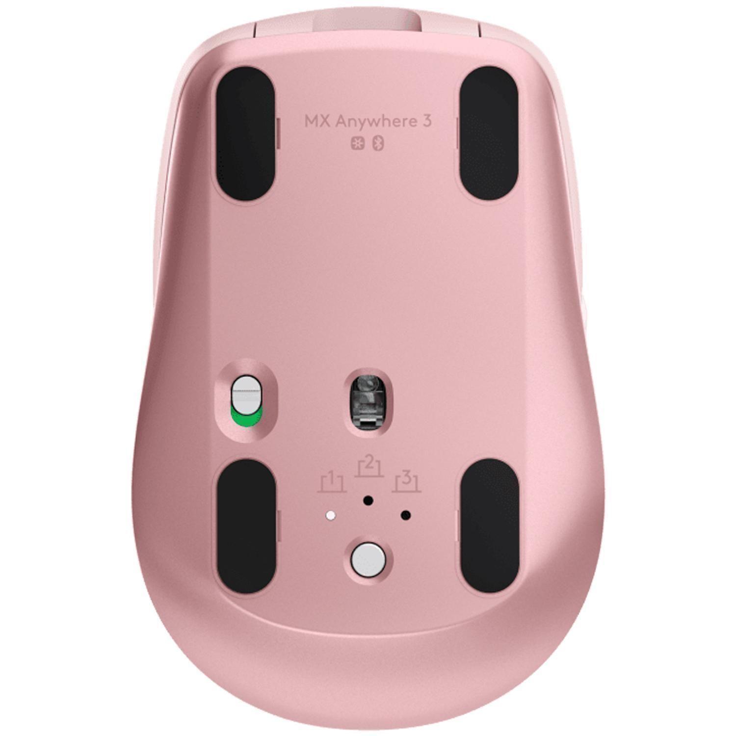 Mouse Inalámbrico Logitech MX Anywhere 3, Rosa-3