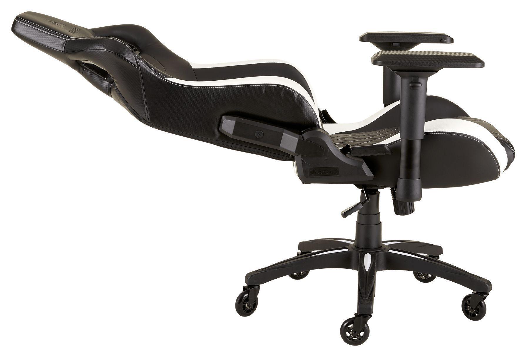 Silla Gamer Pro Corsair T1 Race Negro/Blanco-3