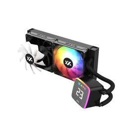 Refrigeración Líquida XYZ AQUAPULSE AIO 240, 240mm, Visor Temperatura, Intel/AMD, Negro-2