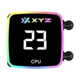 Refrigeración Líquida XYZ AQUAPULSE AIO 240, 240mm, Visor Temperatura, Intel/AMD, Negro-3