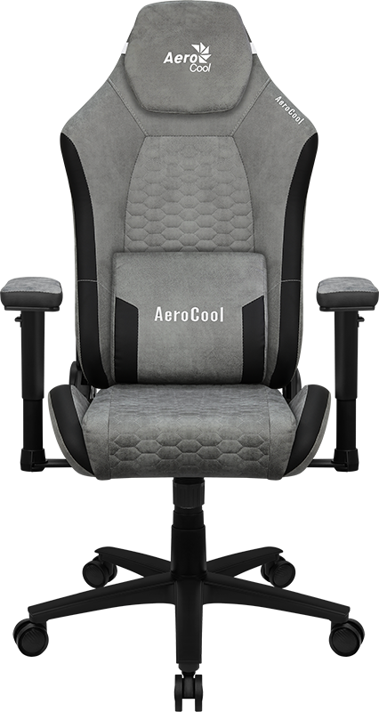 Silla Gamer Profesional Crown AeroSuede Stone Grey-0