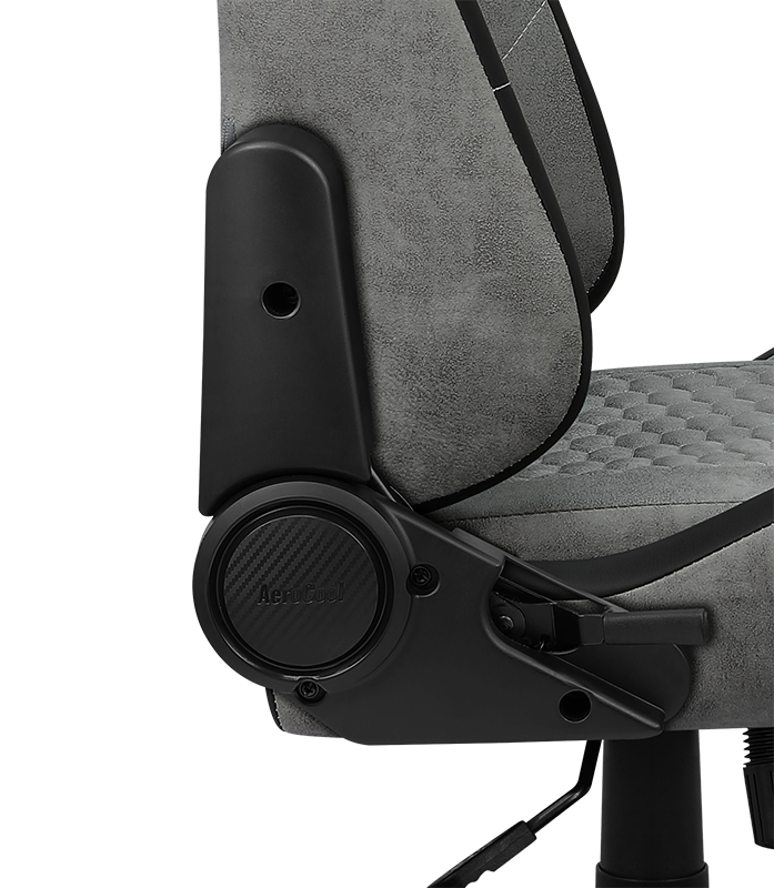 Silla Gamer Profesional Crown AeroSuede Stone Grey-5