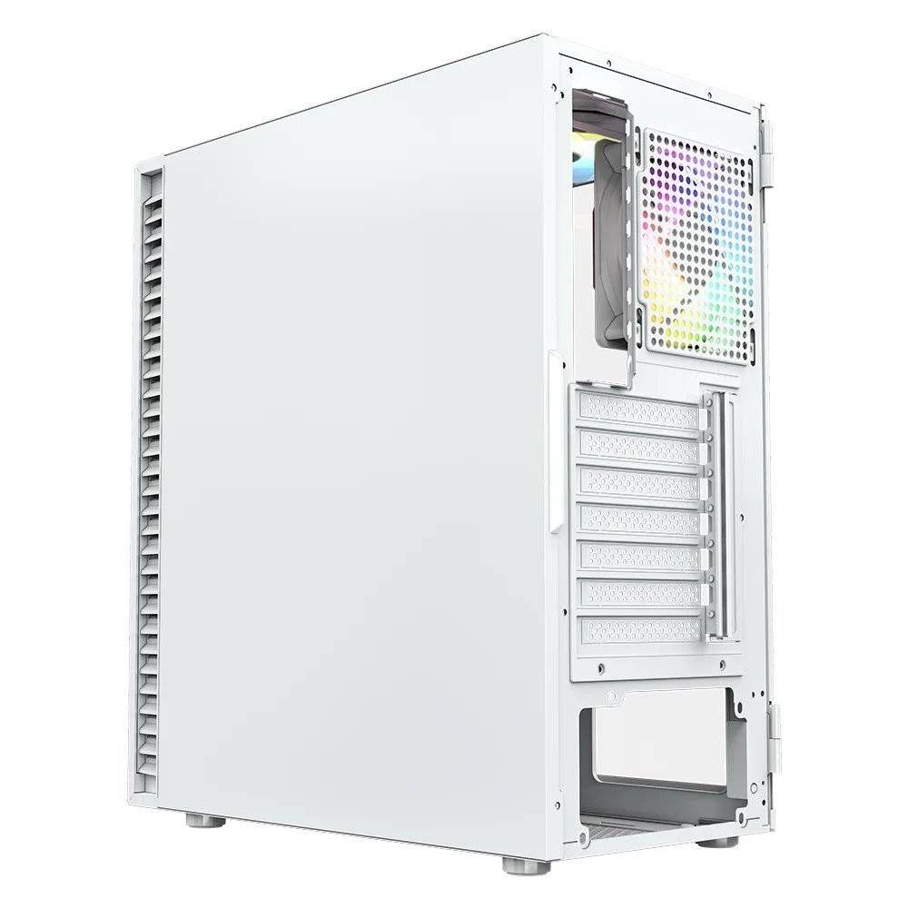 Gabinete Gamer XYZ AIRONE 100 GLASS, Vidrio Templado, 6 Ventiladores ARGB, Blanco-4