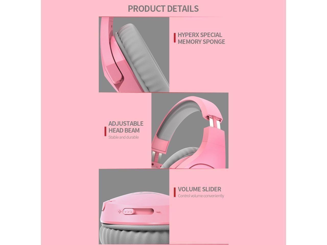 Audífonos Gamer HyperX Cloud Stinger, Rosado-5