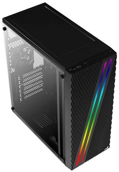 Gabinete Gamer Streak RGB MidTower Vidrio Templado-1