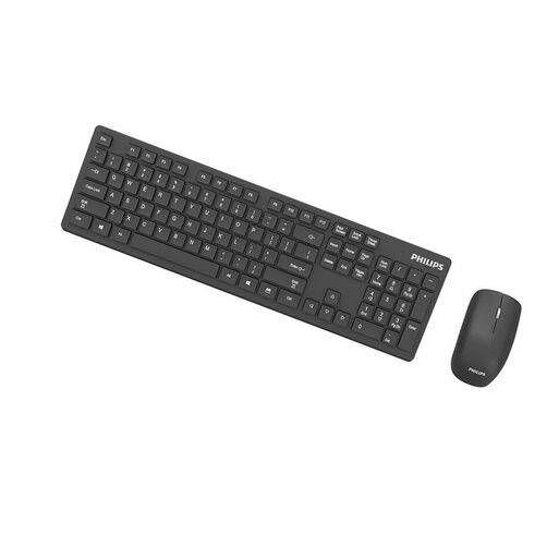 Kit Mouse + Teclado Philips SPT6602, Mouse 3 Botones y 1000 DPI, Teclado Switch Tradicional-1