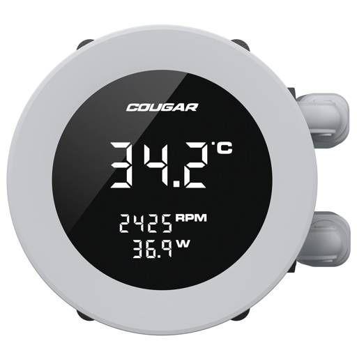 Refrigeracion liquida Cougar AIO Vistek ARGB, 360mm, Pantalla 1.9", Intel/AMD, Blaco-2