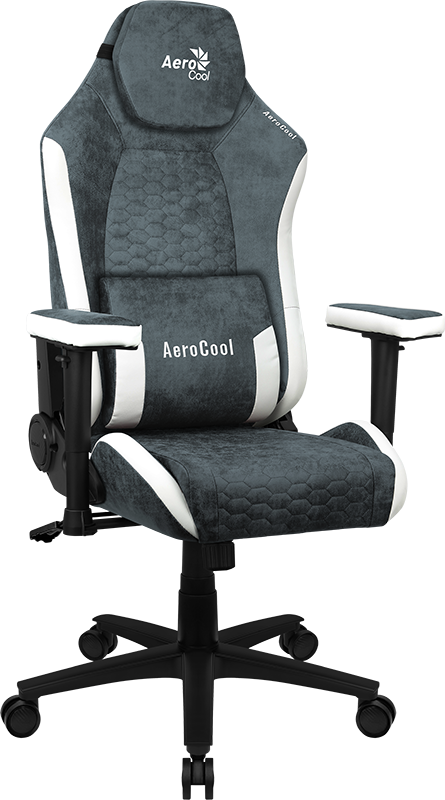 Silla Gamer Profesional Aerocool Crown Steel Blue-4