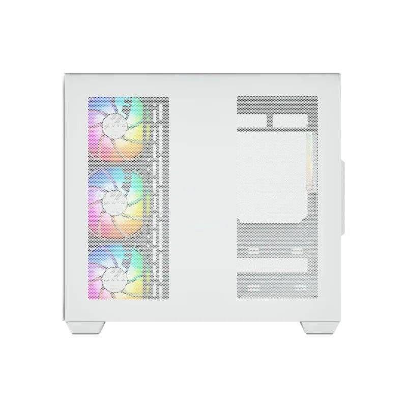 Gabinete Gamer XYZ Tesseract X, 2x Vidrio Templado, Doble Cámara, 7 Fans Incluidos, Blanco-2