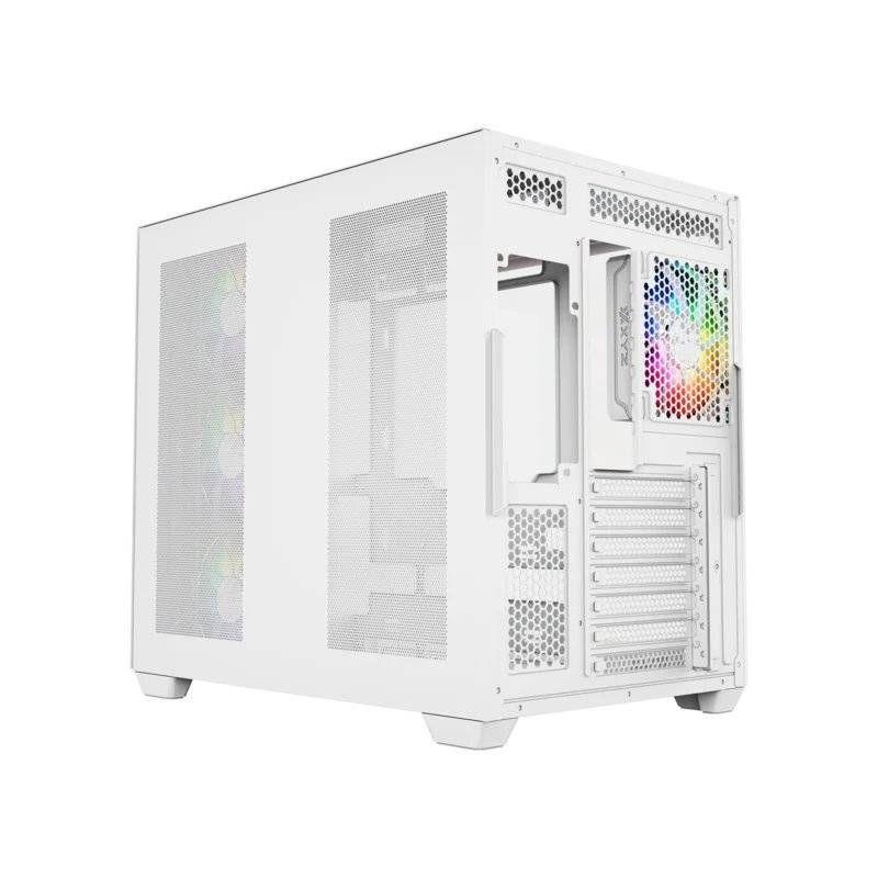 Gabinete Gamer XYZ Tesseract X, 2x Vidrio Templado, Doble Cámara, 7 Fans Incluidos, Blanco-4