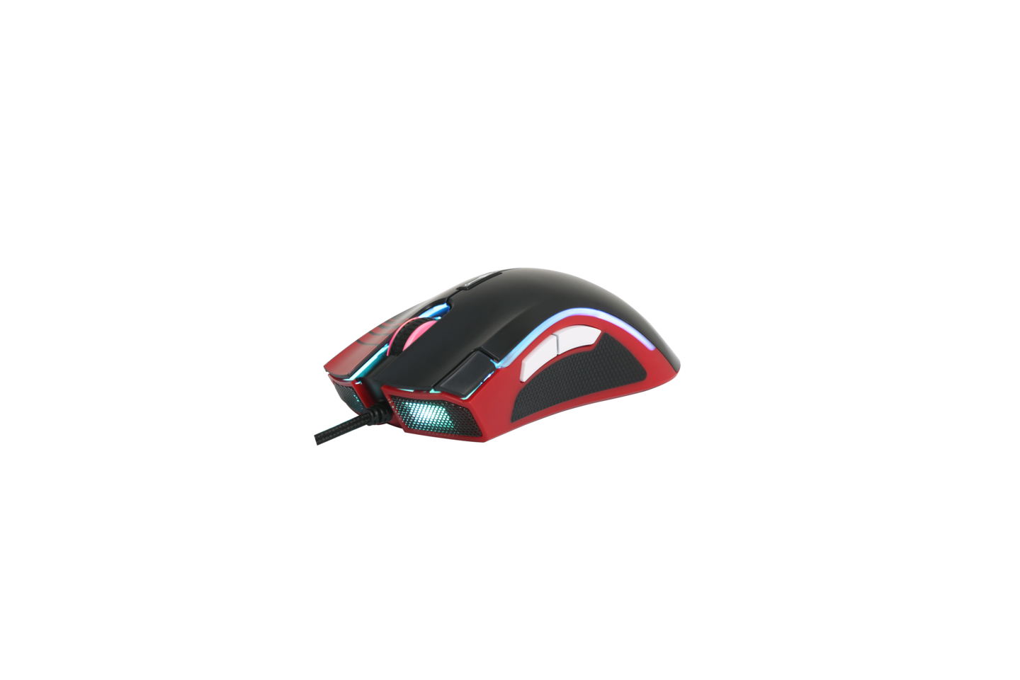 Mouse Gamer Checkpoint MX-200, Akatsuki, 7 Botones, 10000 DPI, RGB, Negro/Rojo-3