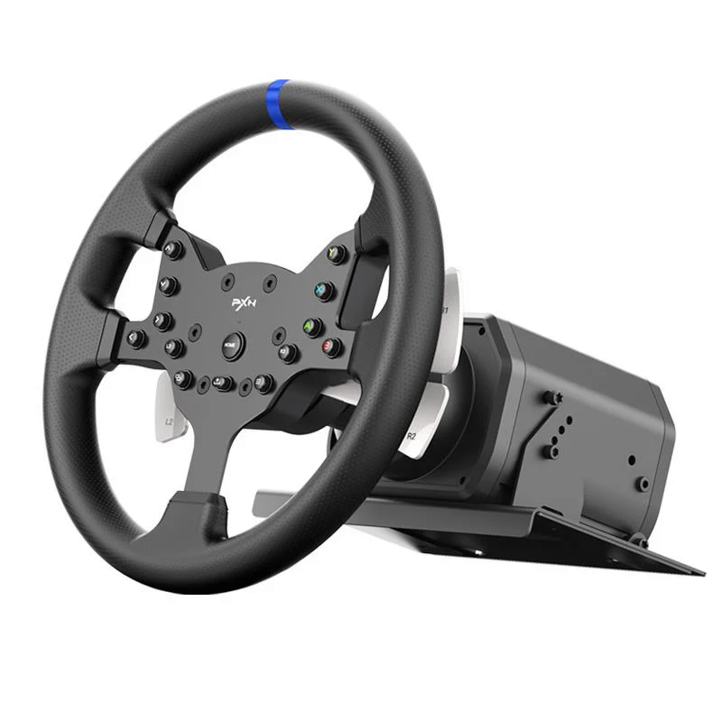 Volante Profesional PXN V99, Force Feedback, Volante Desmontable 300mm, Pedales Hall Effect-1