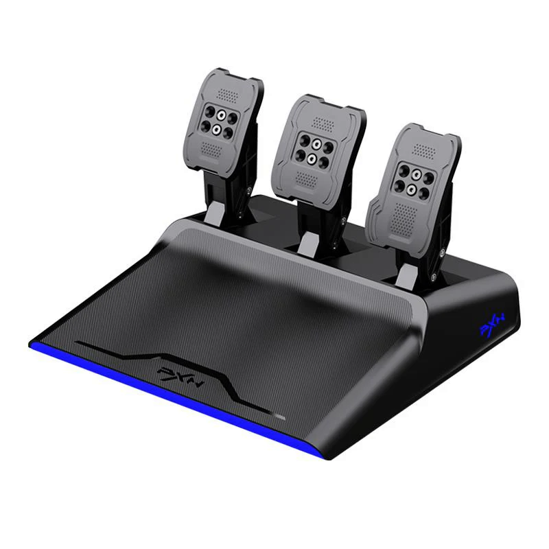 Volante Profesional PXN V99, Force Feedback, Volante Desmontable 300mm, Pedales Hall Effect-4