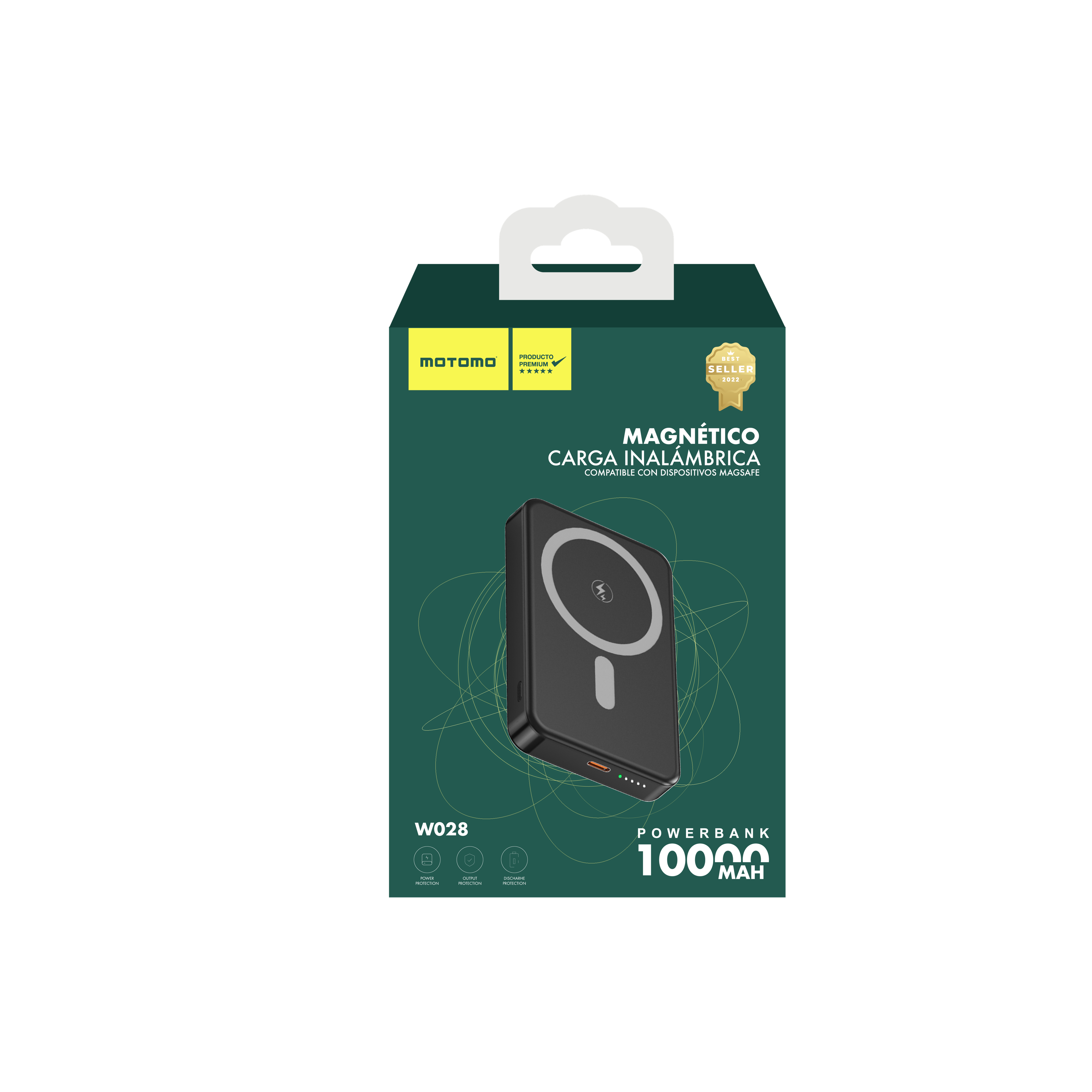 Cargador Inal mbrico Motomo M0 48 Magsafe 20Wm Magnetico Color Gris-2