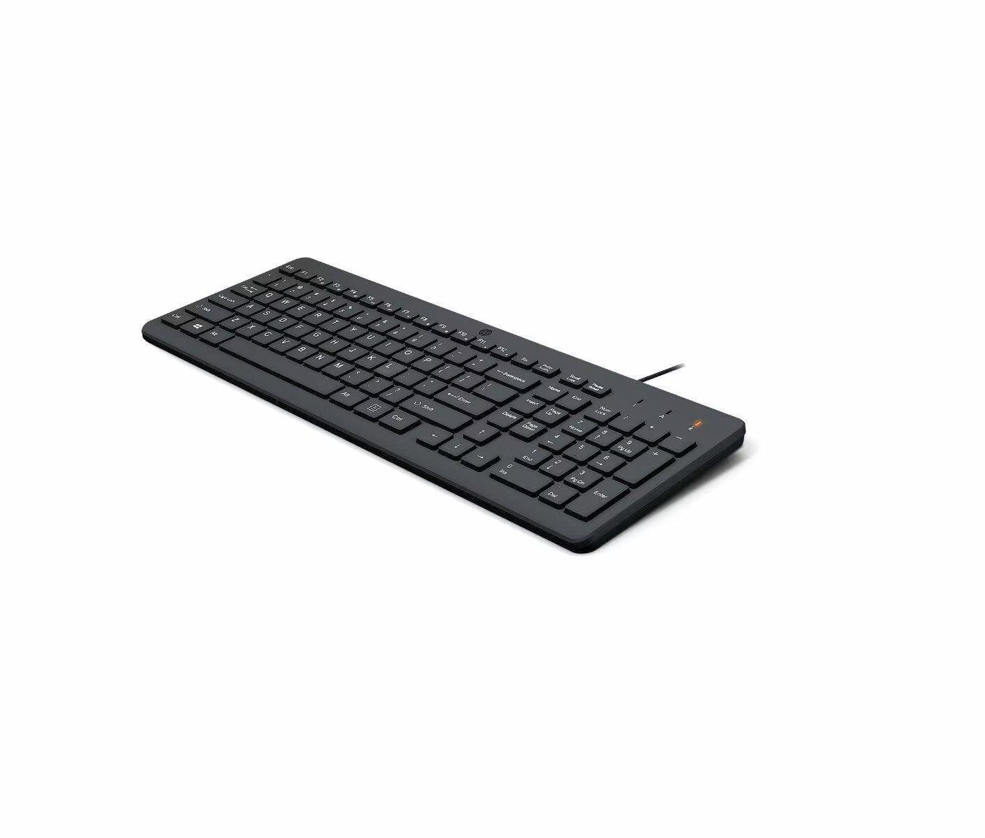 Teclado con Cable HP 150, Color gris-1
