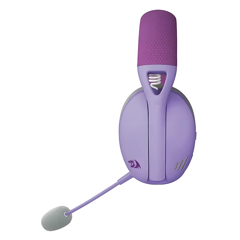 Audífonos Gamer Inalámbrico Redragon Ire Pro H848PL, Bluetooth, USB, Color Morado-2