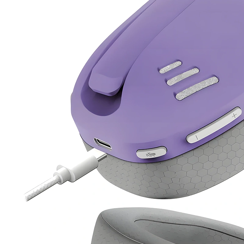 Audífonos Gamer Inalámbrico Redragon Ire Pro H848PL, Bluetooth, USB, Color Morado-3