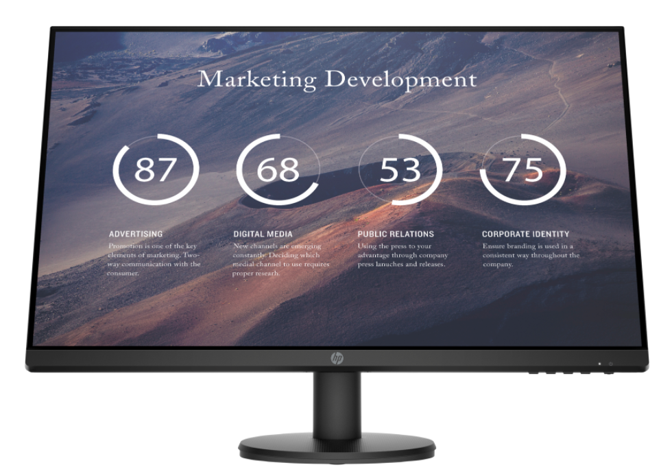 Monitor HP P27v G4, 27'', LCD, FHD (1920x1080)-0