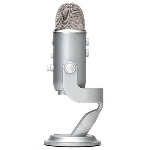 Micrófono USB Blue Yeti, Plug & Play, Silver-2