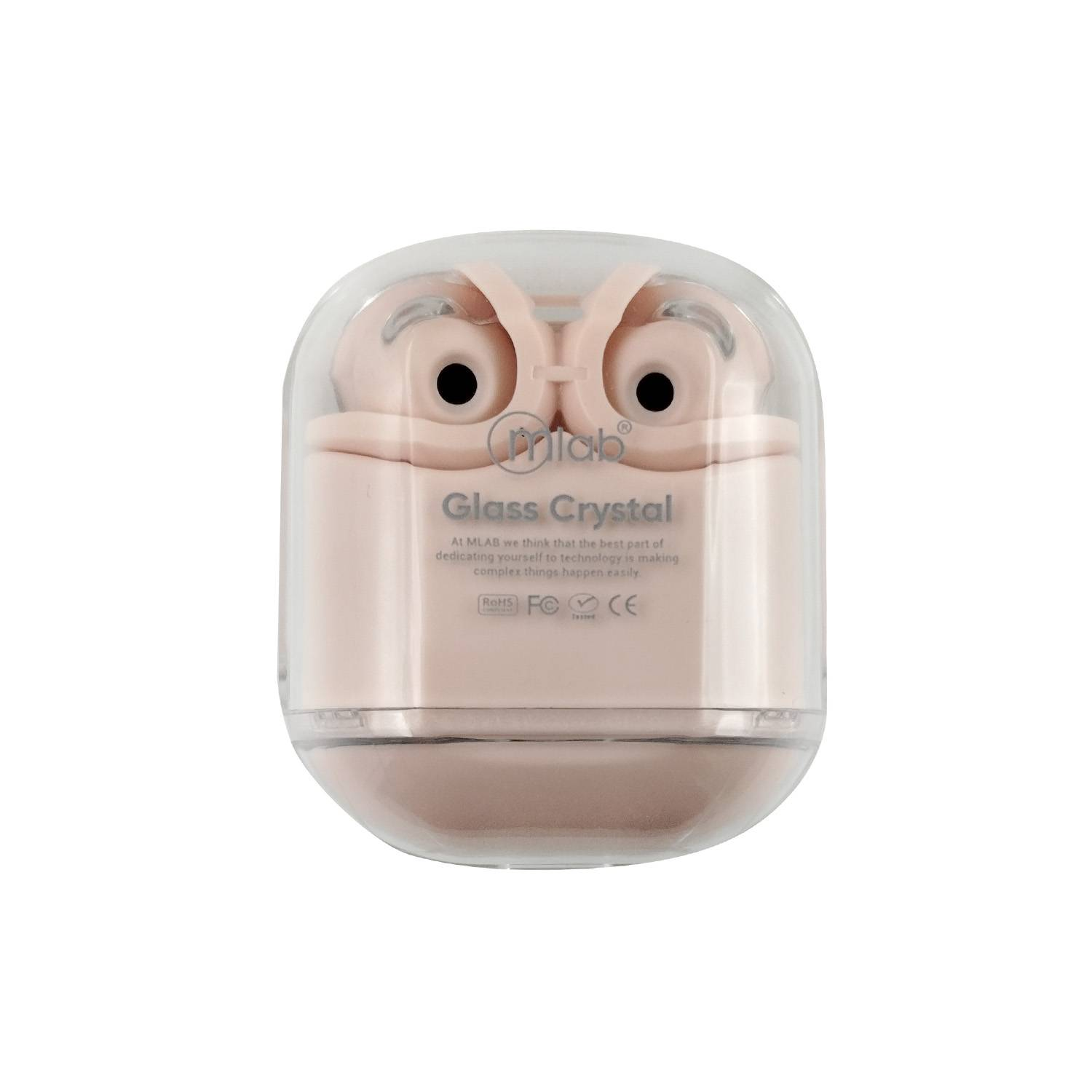 Audífonos Inalámbricos Mlab 9355 Glass Crystal, TWS, BT 5.4, IP55, Rosa-2