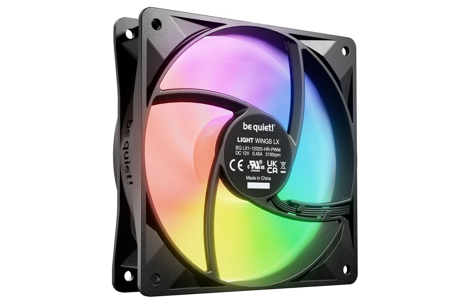  Ventilador Be quiet! Light Wings LX 120mm, PWM, ARGB, 2100 rpm, 61.8 CFM -2