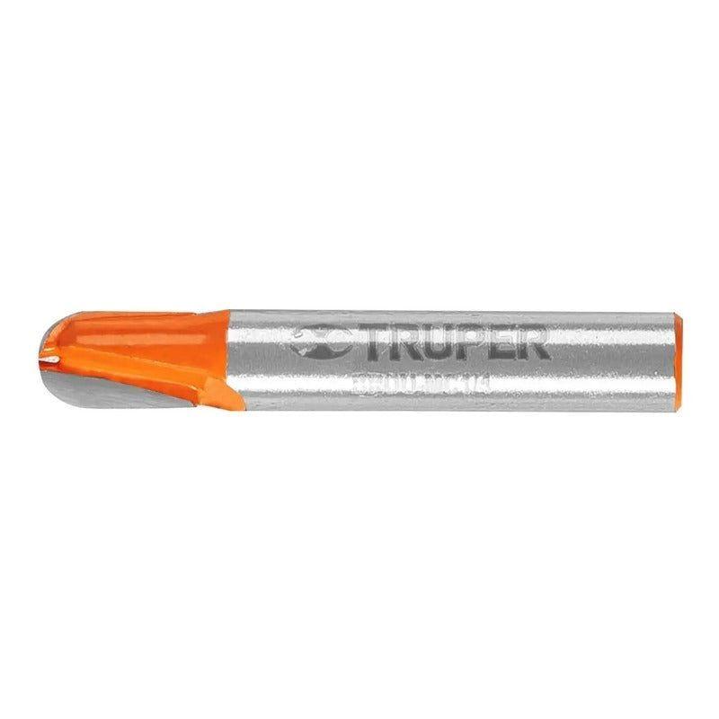 Fresa Para Router, Media Caña, 1/4  - Truper-0
