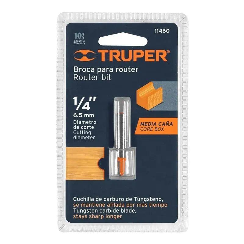 Fresa Para Router, Media Caña, 1/4  - Truper-3