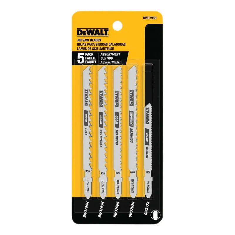 5 Hojas Sierra Caladora Madera Dewalt Universal Dw3795h-2