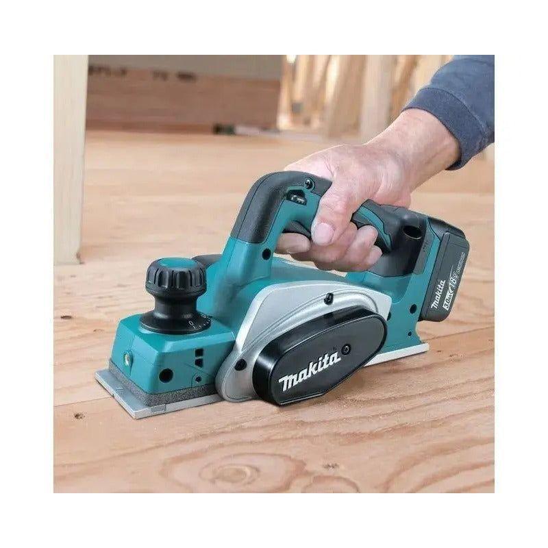 Cepillo Inalámbrico 82mm 18v Sin Batería Makita Dkp180z Turquesa-4