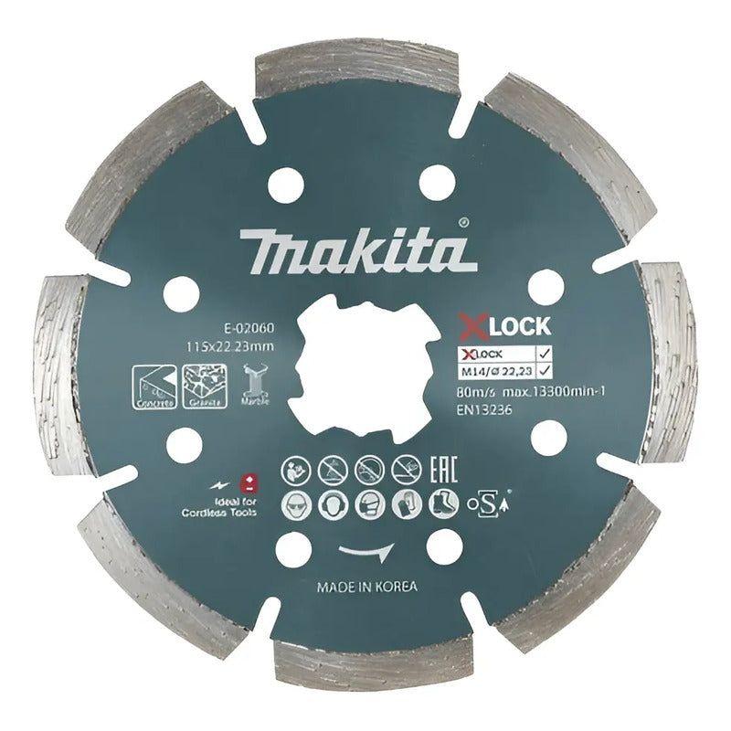 Disco Diamantado Segmentado 115mm X-lock Makita E-02060-1