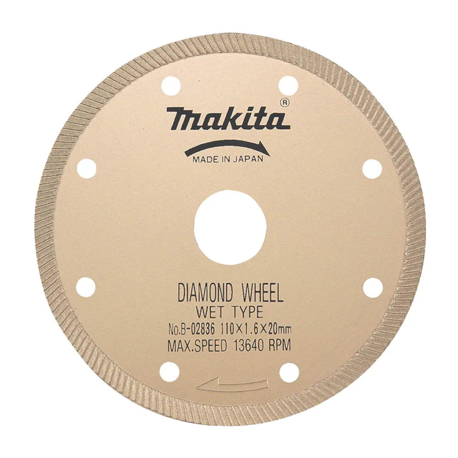 Disco Diamantado Húmedo 110x1.6mm Makita B-02836 Dorado Oscuro-2