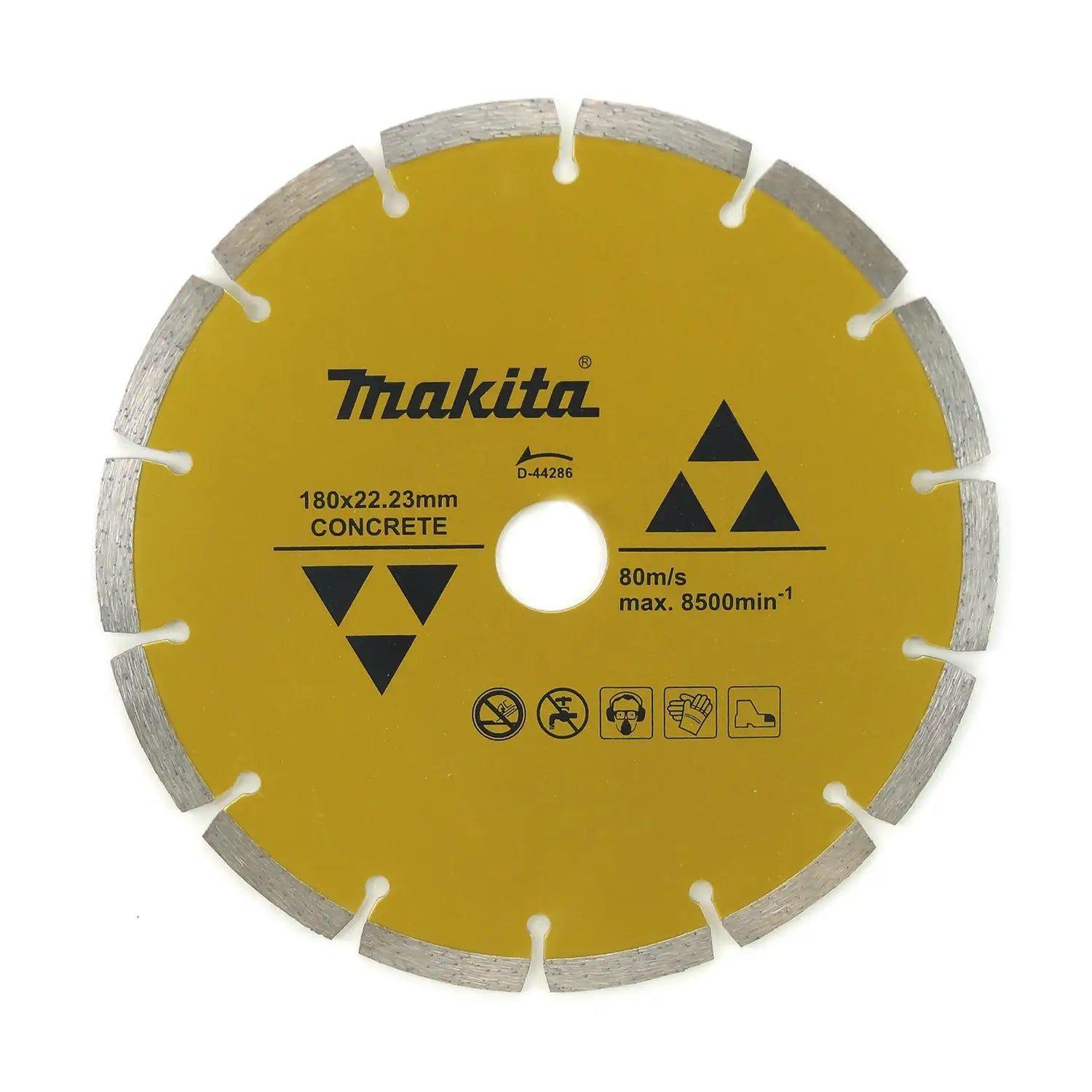 Disco Diamantado Segmentado Concreto 180mm 7' Makita D-44286 Dorado Oscuro-2