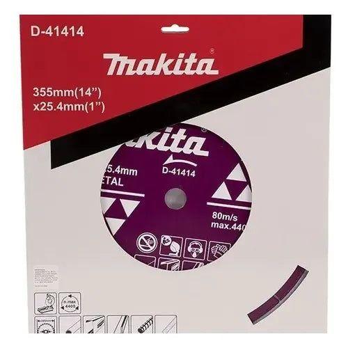 Disco Diamantado 14 (355mm X 25.4mm) Corte Metal Makita Colo Azul Turquesa-2