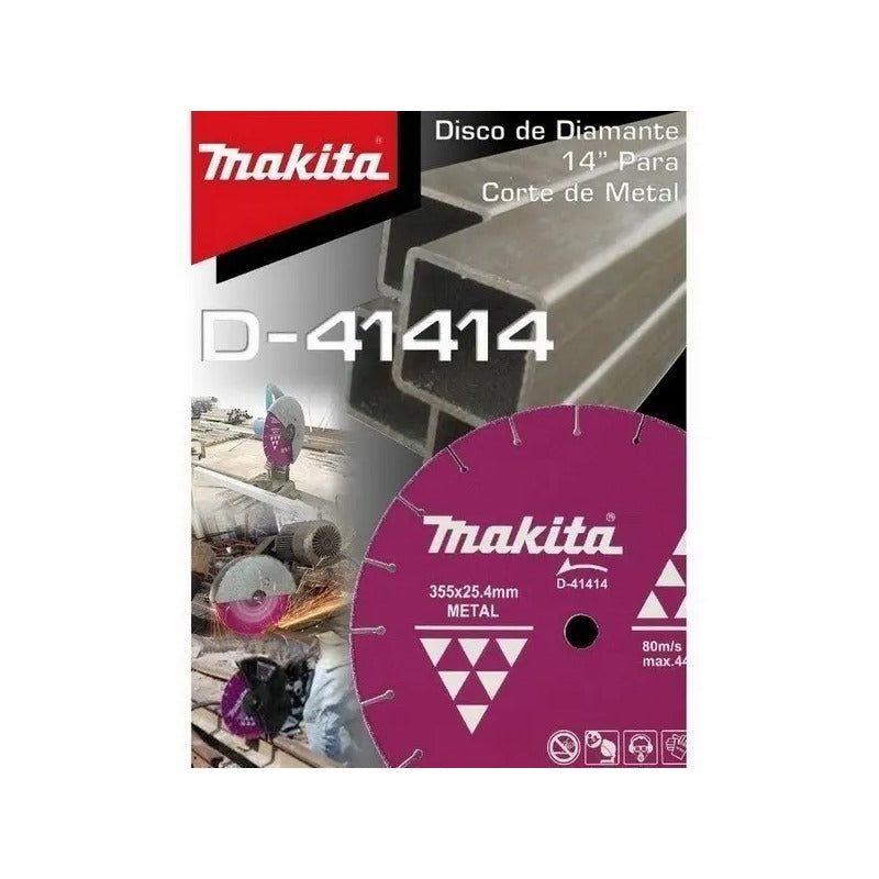 Disco Diamantado 14 (355mm X 25.4mm) Corte Metal Makita Colo Azul Turquesa-3
